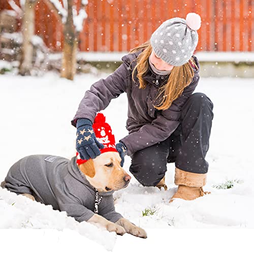 Dog Hoodie Winter Coat For Large Medium Dogs, Pullover 4 Legs Dog Warm Coat Hooded Sweatshirt, Dog Fleece Hoodie Coat For Winter Cold Weather (Xx-Large, Grey) #TOP4