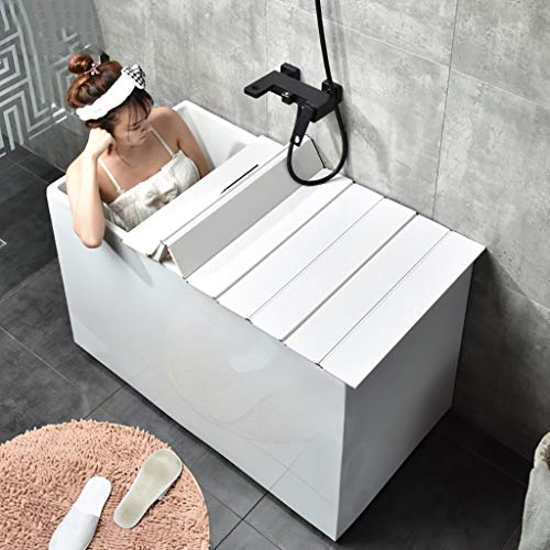 Bandeja para bañera plegable que soluciona la pérdida de calor 7