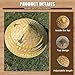 Oriental Bamboo Hat For Women Men | Sun Protective Conical Straw Hat | Traditional Rattan Asian Hats Lightweight Retro Style With Chin Strap | Outdoor Travel Camping Beach Vacation Costume Accessory