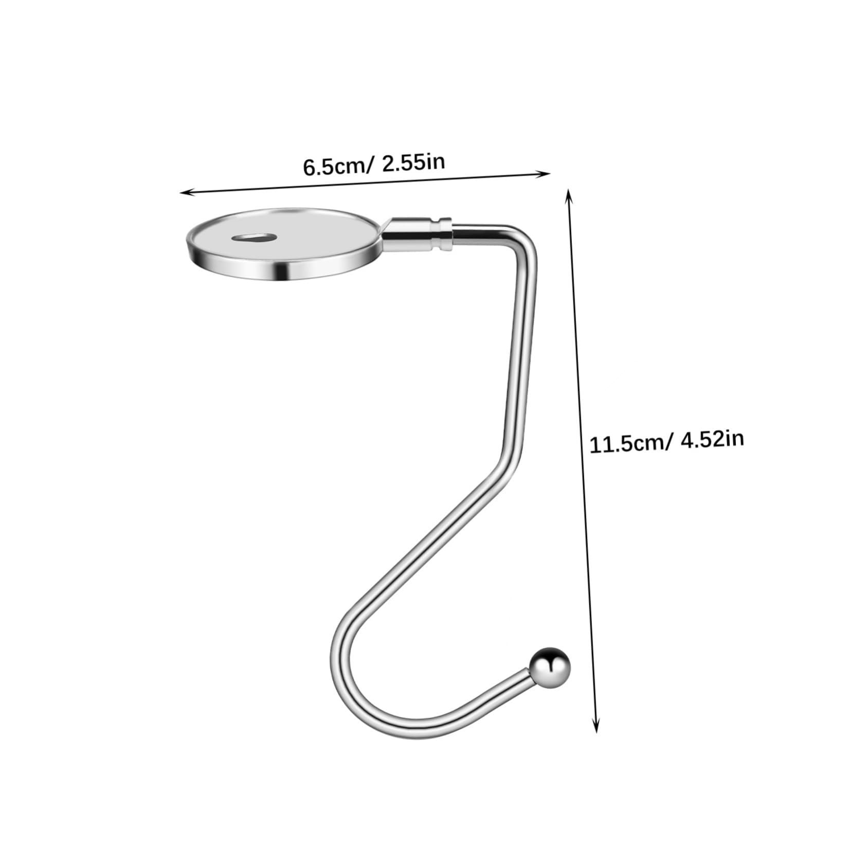 COLLBATH 8 Pack Desk Hooks Purse Hangers for Table Bag Hangers Desk Bag Hooks Office