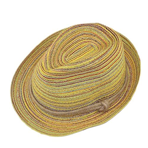 Vctitil Sun New Beach Fashion Colorful Women Wide Brim Straw Panama Summer Sun Hat