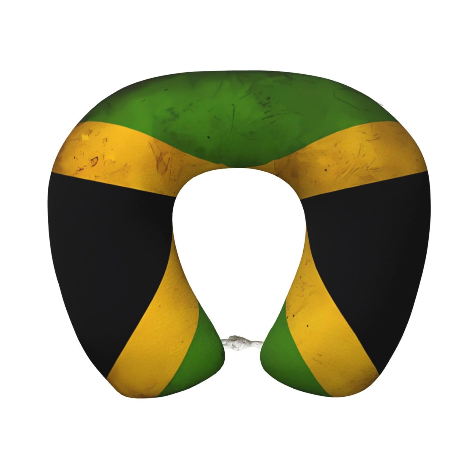 Ggsdaf Old Jamaican Flag Memory Foam Travel Pillow Neck Support Pillow Suitable For Travel Fatigue Or Camping Sleep