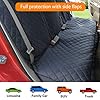 Honest-Dog-Car-Seat-Covers-with-Mesh-WindowDog-seat-Cover-with-Side-Flap-for-Cars-Trucks-and-Suvs-Waterproof-Nonslip-Pet-Seat-Cover-for-BackseatBlack-57W-x-47L Dog seat Cover with Side Flap for Cars
