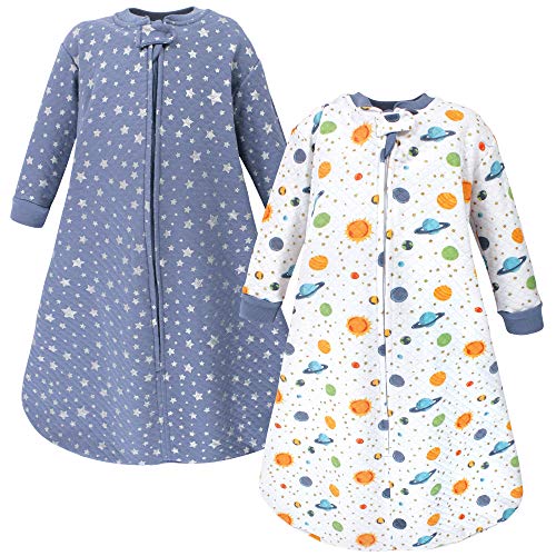 Image of Hudson Baby Unisex Baby Premium Quilted Long Sleeve Sleeping Bag and Wearable Blanket