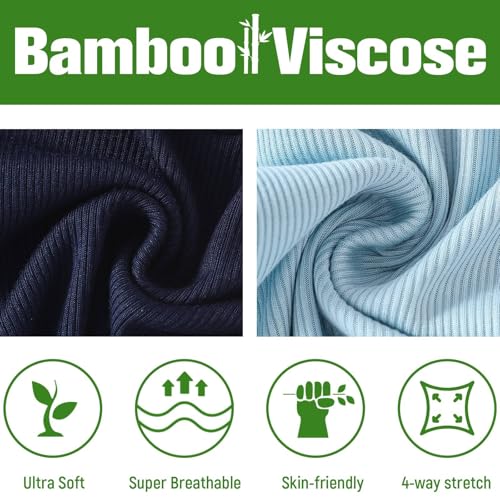 OPAWO Knotted Gown Baby Newborn Sleepers Baby Boy Coming Home Outfit, Bamboo Viscose Baby Gowns with Mitten Cuffs and Hat Set4