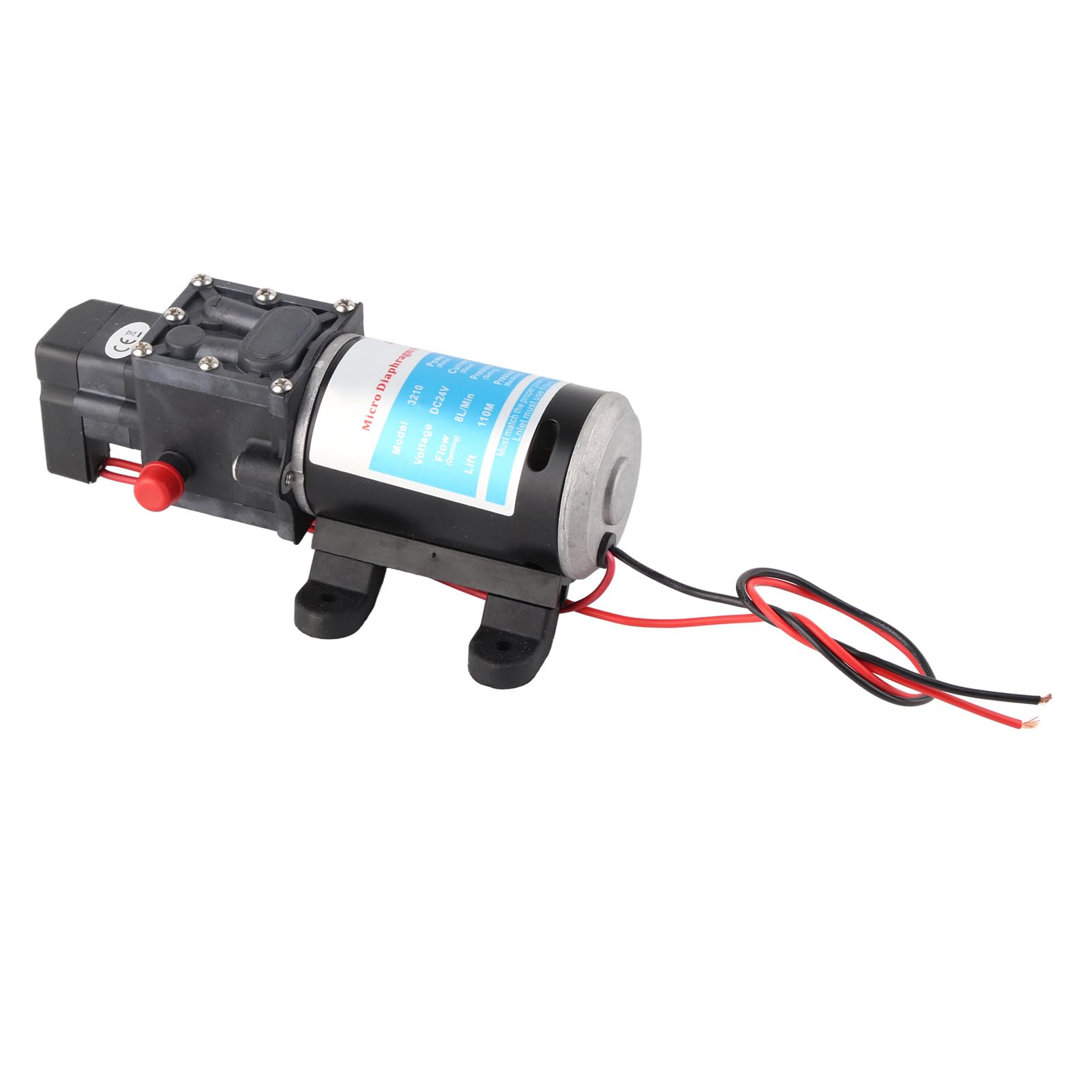 Marhynchus 24V 100W 110M 8L/M YA24-100 Pompa dell'acqua con Interruttore a Pressione, Alta Pressione, Basso Consumo di Energia per Attrezzature Industriali e Pulizia della Casa, Presa d'acqua
