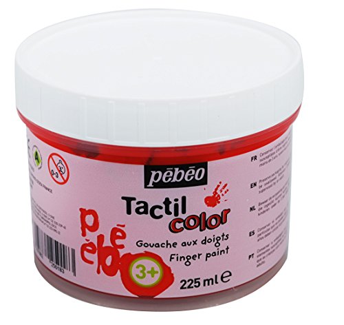 ぺべオ フィンガーペイント紙用 NO.18 レッド225ml