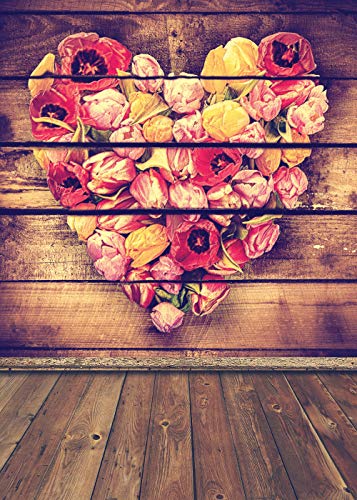Ouyida 6X9Ft Valentine's Day Wooden Wall Photo Cp Pictorial Cloth Photography Background Computer-Printed Vinyl Backdrop Vdd118B #TOP2