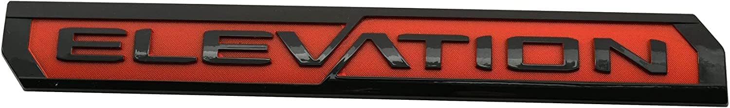 3Pcs Elevation Emblem Door Rear Badges Nameplate Sticker Replacement for 2023-2024 Canyon (Red)