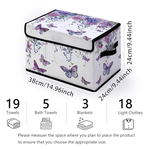 Image of Fabric Storage Bins with Lids,Under Bed Storage Containers 3Pack | Stackable Clothes Storage Bins with Lids,Closet Organizers Fabric Box for Home and Office,Blanket Clothes Organizers