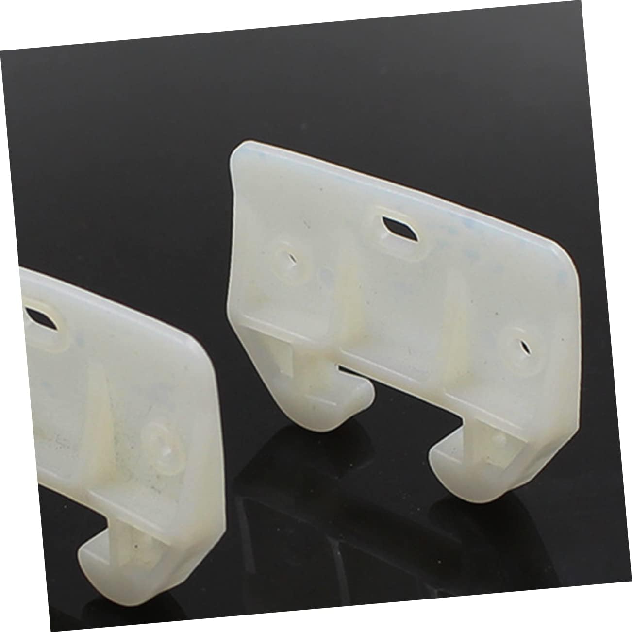 2sets Plastic Drawer Rail Guides Replacement Parts for Drawer Systems Dresser Stoppers Cabinet Latches Slides 10pcs*2