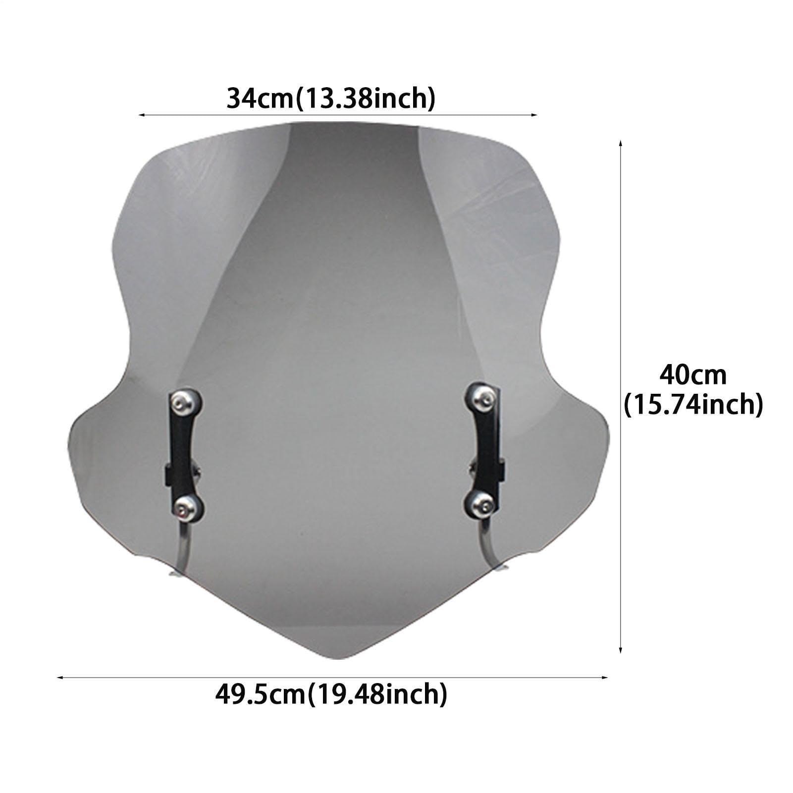 Parabrezza per scooter, parabrezza per moto Antigraffio, resistente | Scooter per deflettori ispessiti eleganti e antigraffio per scooter di guida sicuri Pietre d