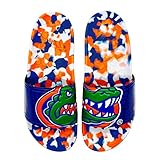 Hype Co NCAA Team Graphic and Color Unisex Quick Dry Slydr Sandal, Florida Gators, 13 Women/11 Men