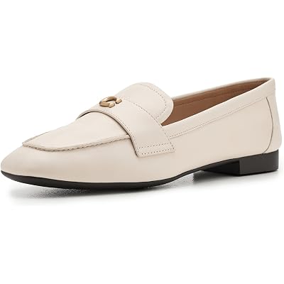 COACH Sculpted C Leather Loafers chalk