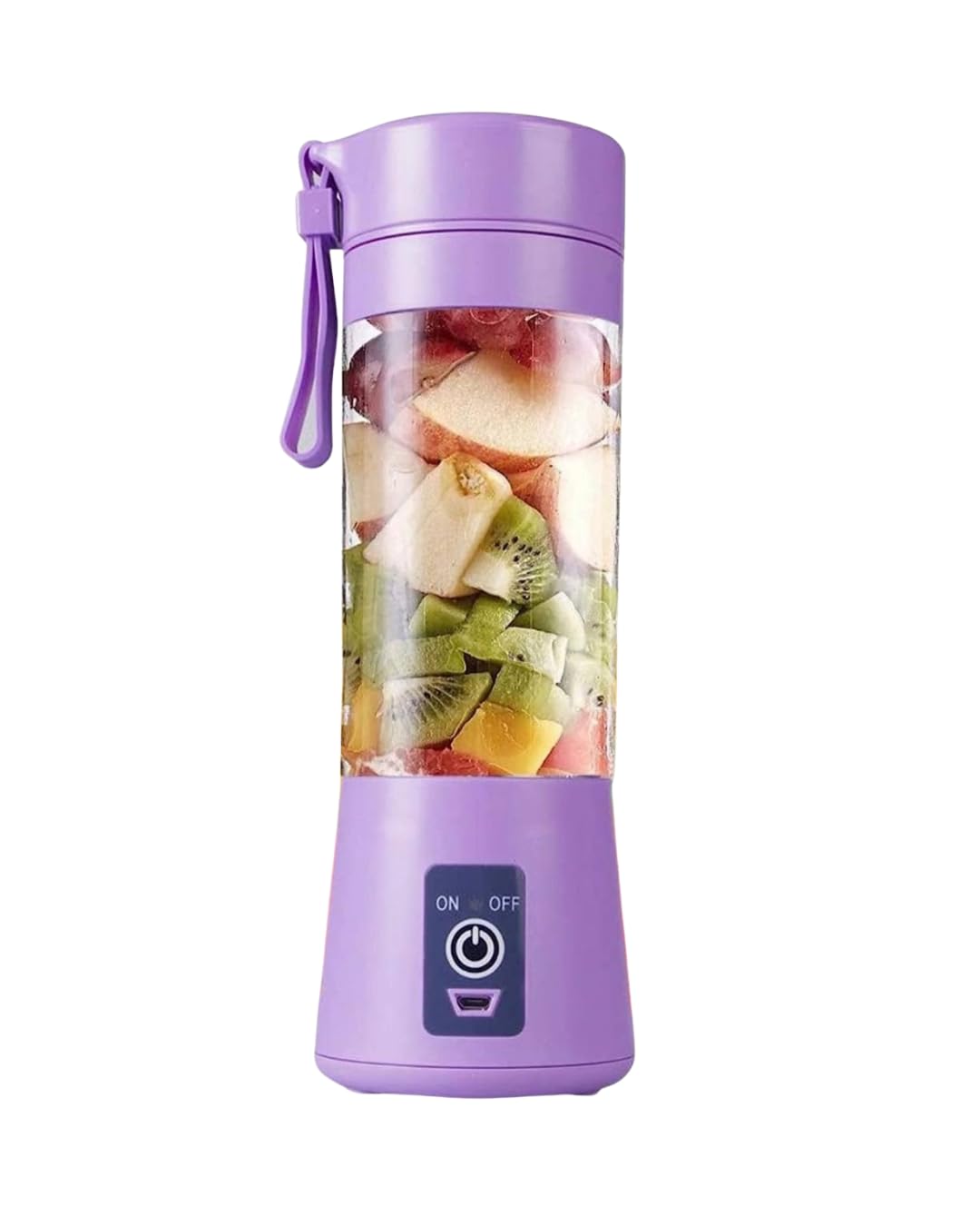 HOMEY'S Portable Juice Mixture, Juice Blinder,Mixture,Juicer Bottle,Blender Mixture,Portable Mixer,Smoothie&Juices, Size Electric, 4 blades Fruit Mixture Machine(Purple)-image-38