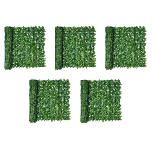 5X Schermo per Recinzione Artificiale per La Privacy Siepe per Schermatura un Foglia di Edera Finta per Esterno per Interni Decorazione per Giardino Sul Cortile