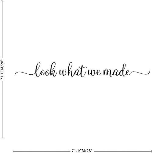 Miniatura 3 de Calcomanías de vinilo para pared, con texto en inglés Look What We Make, bonito arte de pared, decoración del hogar, iglesia religiosa, cristiana,