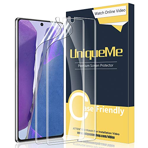 UniqueMe [2 Pack] Protector de Pantalla para Samsung Galaxy Note 20 5G / 4G TPU Protector, [Sin Burbujas] HD Film [Flexible]