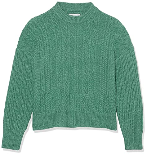 Image of Amazon Essentials Women's Soft-Touch Modern Cable Crewneck Sweater (Available in Plus Size)