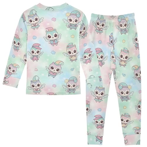 Pajama Sets Long Sleeve Cute Animals Soft Comfy Sleepwear 2 Piece PJS 3-8T3
