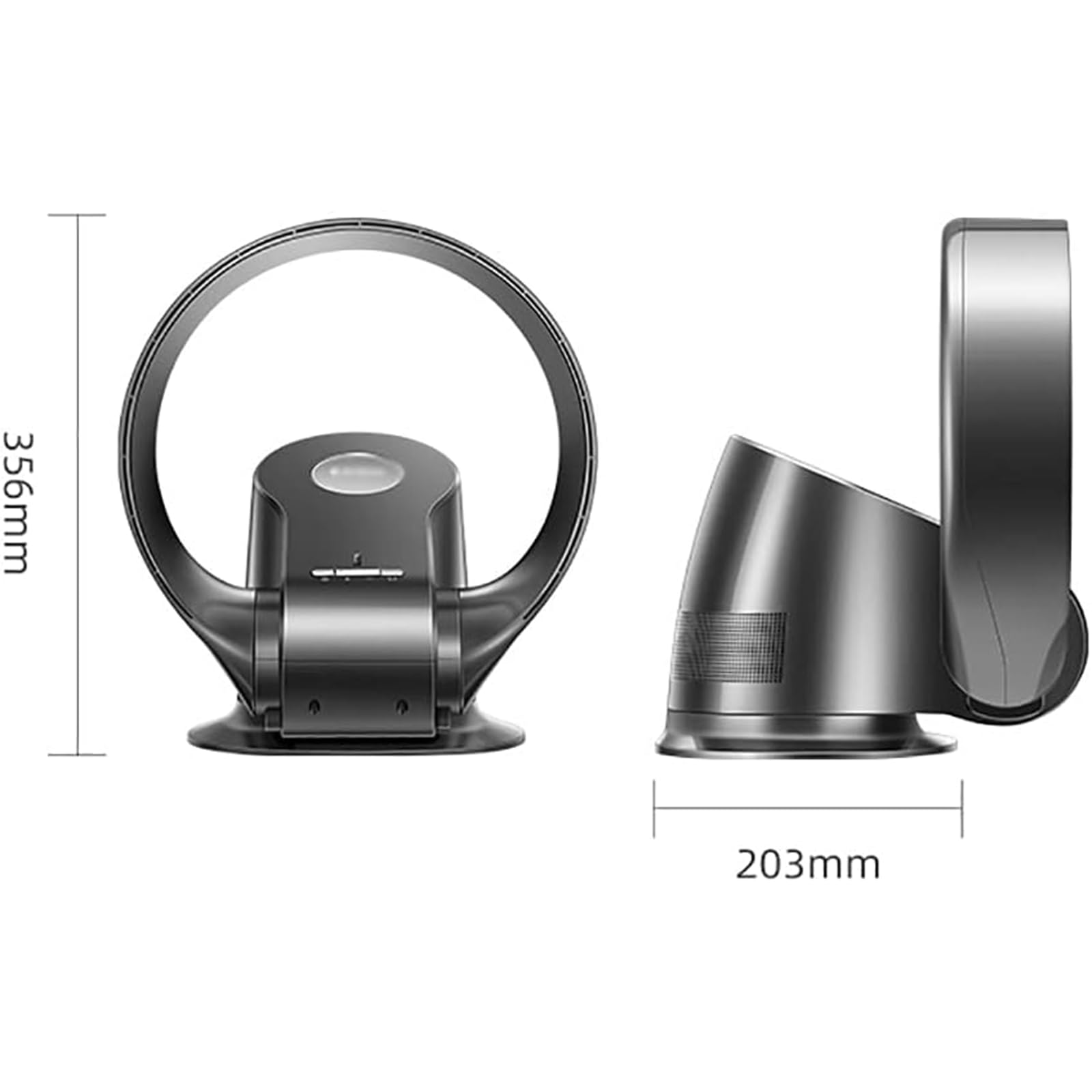 Silenzioso Ventilatore a torre pieghevole portatile, ventilatore a piedistallo silenzioso con telecomando a 7 + 2 velocità, ventilatore da terra senza lama per casa/ufficio Ventilatori a piantana