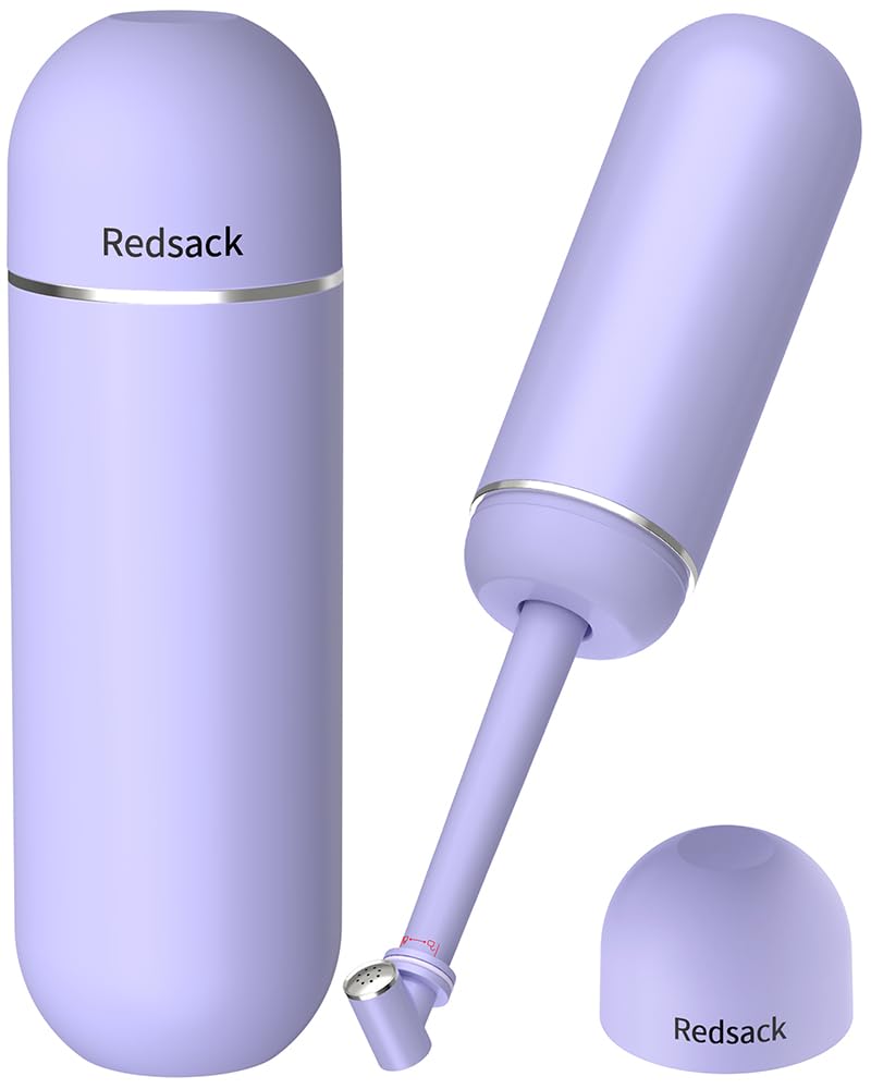 Portable Bidet for Postpartum/Perineal Care,Manual Handheld Peri Bottle for Feminine Hygiene & Travel, 380ml Leakproof,BPA-Free Sprayer for Men/Women/Baby (Purple, General)