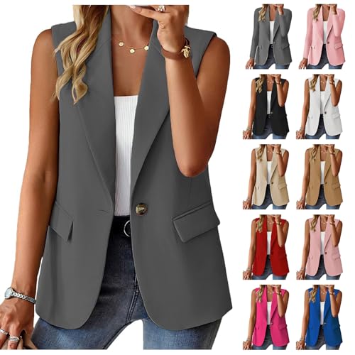Blazers for Women Business Casual Office Work Suit Jackets Open Front V Neck Blazers One Button Lightweight Jackets3