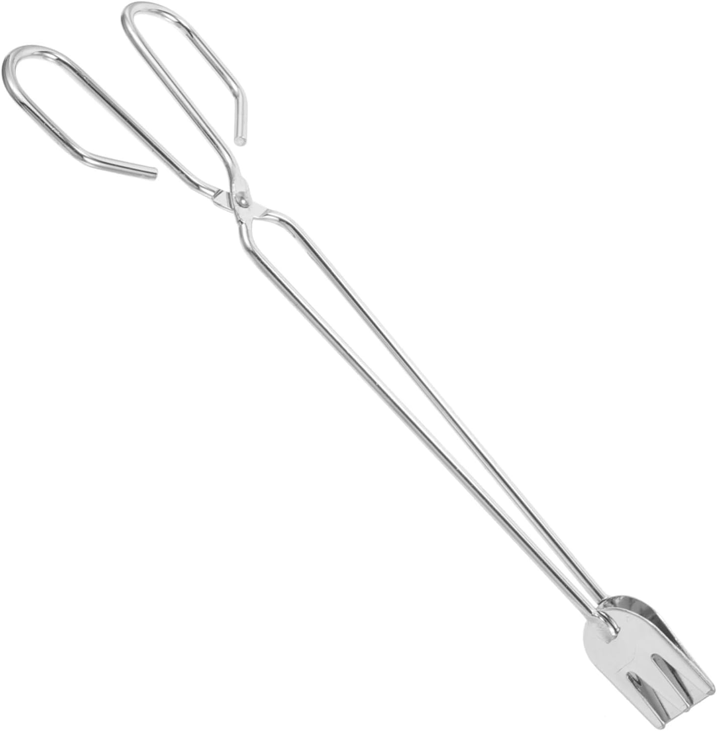 Pinze per Carbone Extra Lunghe da 31 Cm - Pinze in Ferro Resistenti per Braciere, Barbecue, Campeggio, Camino - Strumento Essenziale per Maneggiare Legna E Carbone in Sicurezza