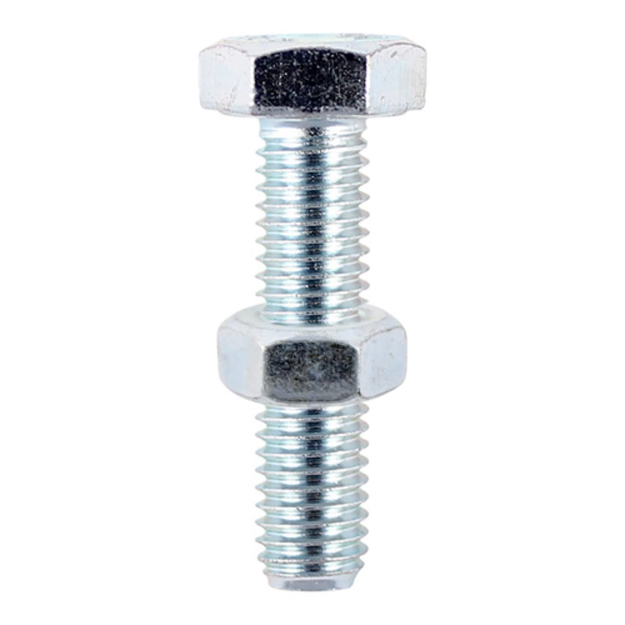 Boulons M10 x 80 robustes en acier zingué GR8.8, la visserie hexagonale de haute précision