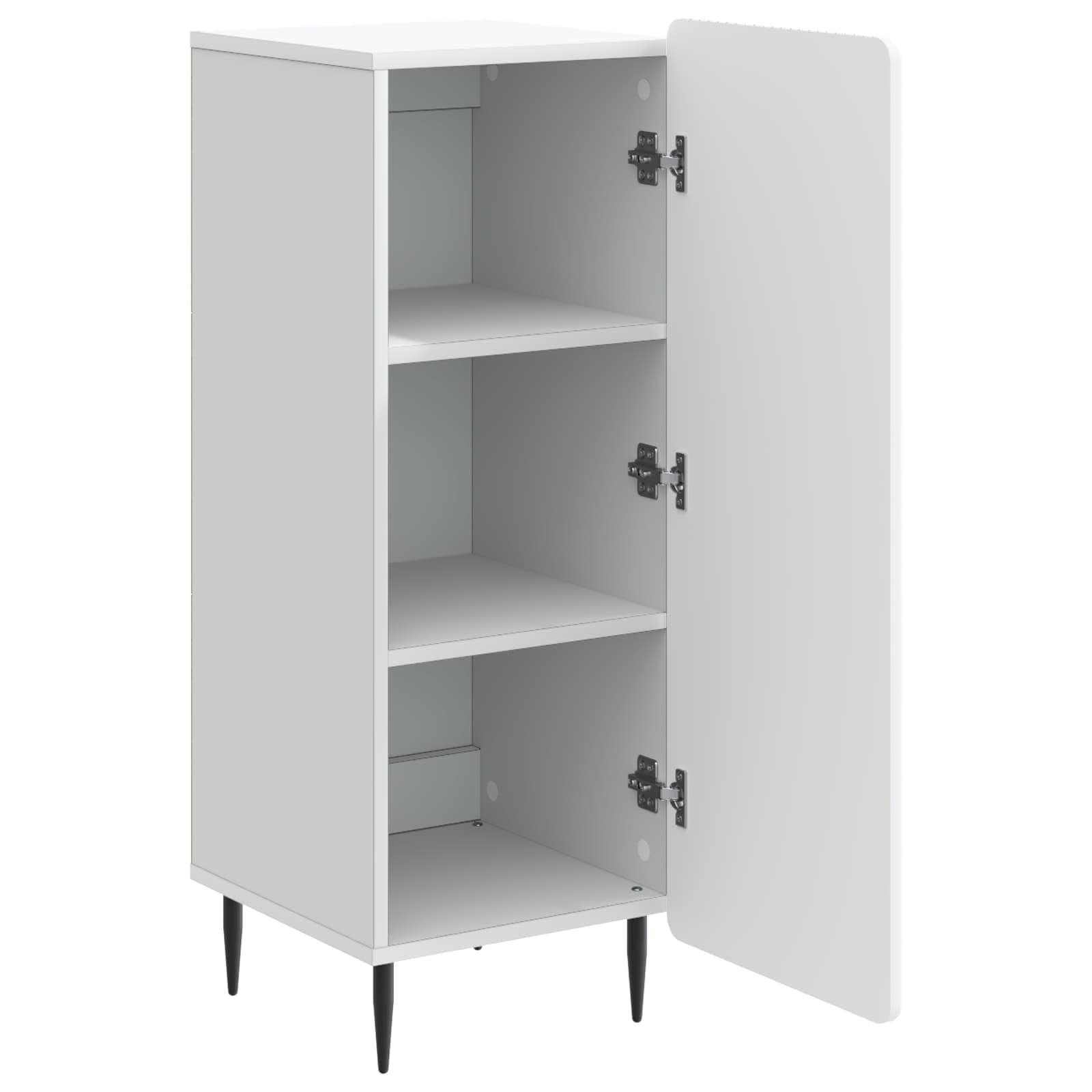 Credenza bianca, 34,5 x 33 x 92 cm, in legno