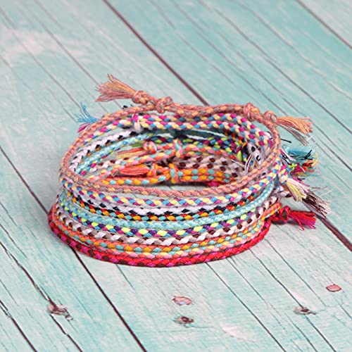 Wodasi Braccialetti Tessuti Fatti, 20 Pezzi