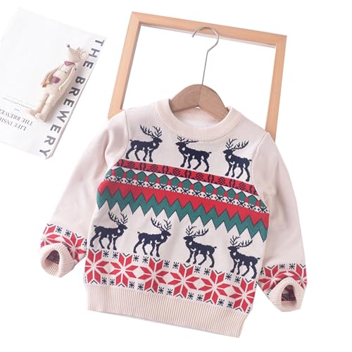 Image of Ugly Christmas Sweater for Girls Funny Xmas Knit Pullover Shirts Kids Child Holiday Jumper Tops Outfit 2-14 Years