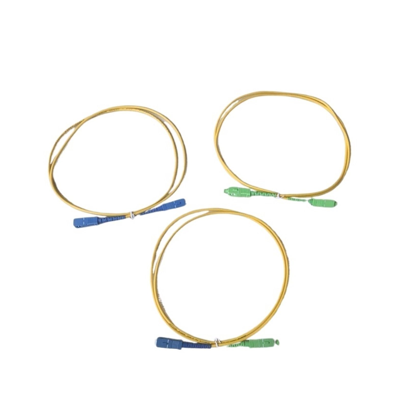 Lot de 10 câbles de raccordement SC-SC SM SX 1-20 m SC/A-SC/A SC-SC/A for Fibre Optique monomode FTTH(10M,SCA-SC)
