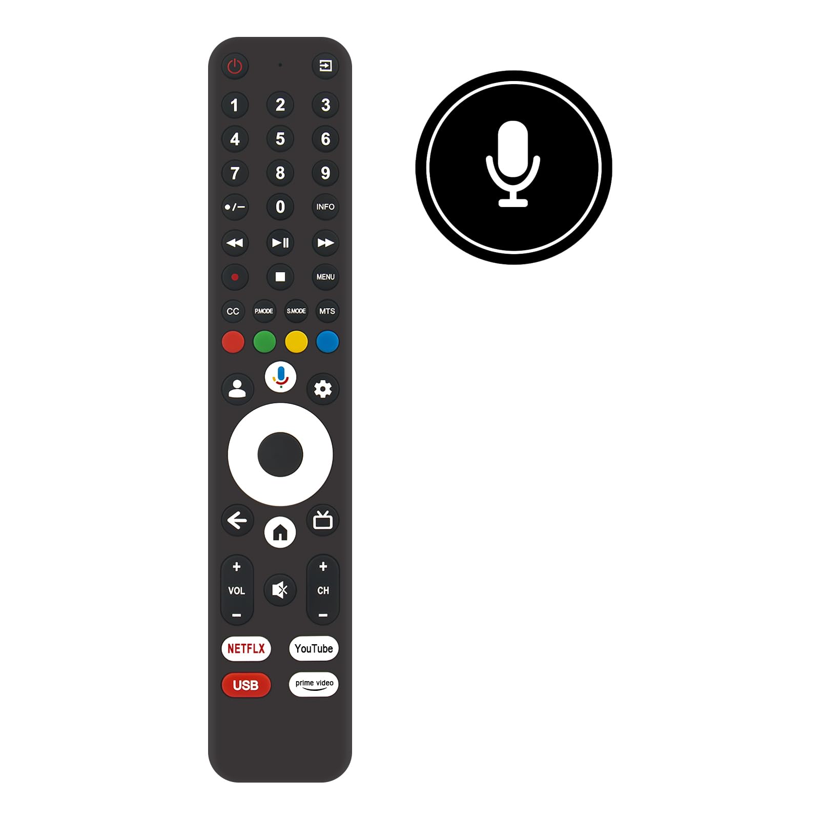 ALLIMITY Telecomando Vocale Compatibile con CHIQ TV CH230419B1 -CH.10 .A-BBT.TL8275 L32G7V L32H7G L32H8CG L40G7V L40H7G L40QG7V L40QH7G