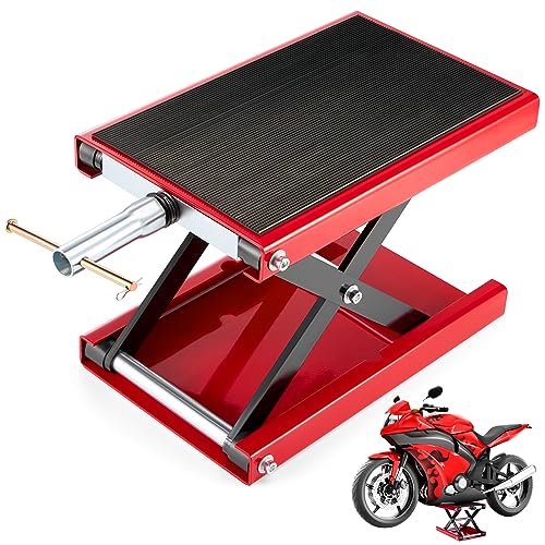 Herramientas Especializadas, Wireless YOMYM Elevador de Tijera para Moto, 500kg Elevador de Tijera, Plataforma de 38 x 23 cm Altura 10-37 cm Plataforma Elevadora para Motocicletas, Elevador de...