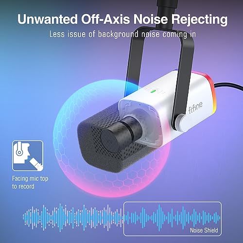 FIFINE Gaming XLR/USB Microphone Kit and Studio Monitor Headphones