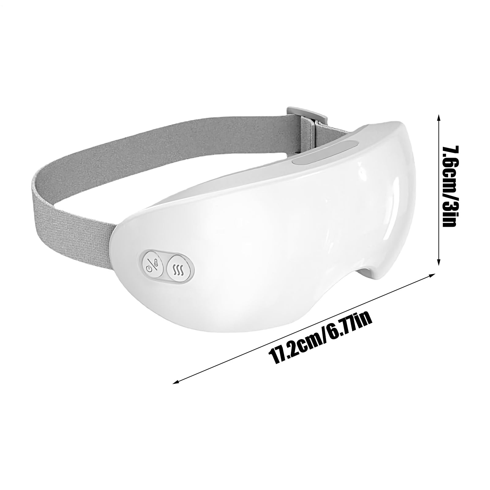 Augenmassagegerät, elektrisch beheizter Dampf, 17,2 x 7,6 cm, bezaubernde, kompakte Augenabdeckung, leise, entspannende Kühlung, Gadget für Schlaflosigkeit, Nachtschlaf, Flugzeug, Reisen