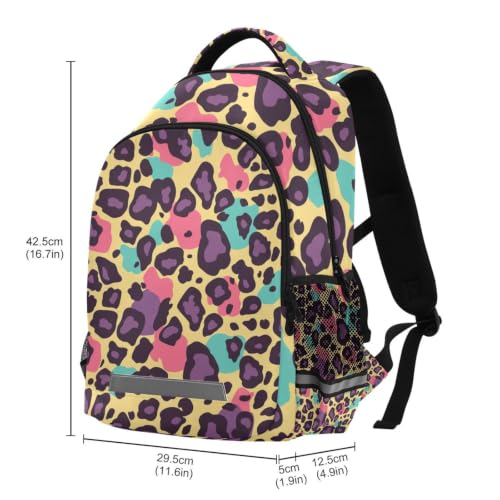 Cartable sac à dos ecole léopard robuste contre l'usure des cours - 3