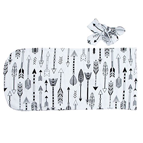 Newborn Baby Sleeping Bag,Cloth Wrapped, with Kerchief,Bed Linings (Arrow)