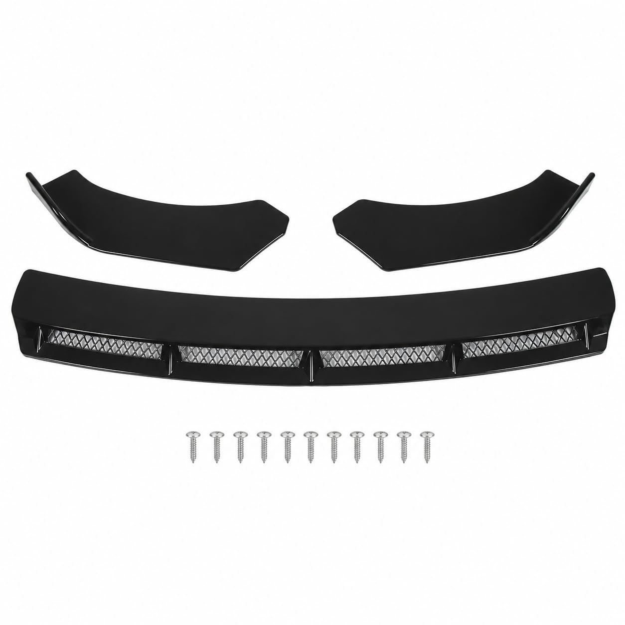 Kit Lèvre Pare-Chocs Avant, Aileron Spoiler Tuning Auto Universel 3Pièces