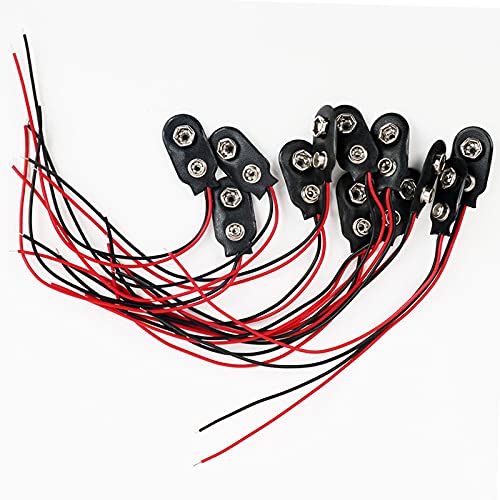 Winfred 20 Pcs 9V Connettori della Clip per