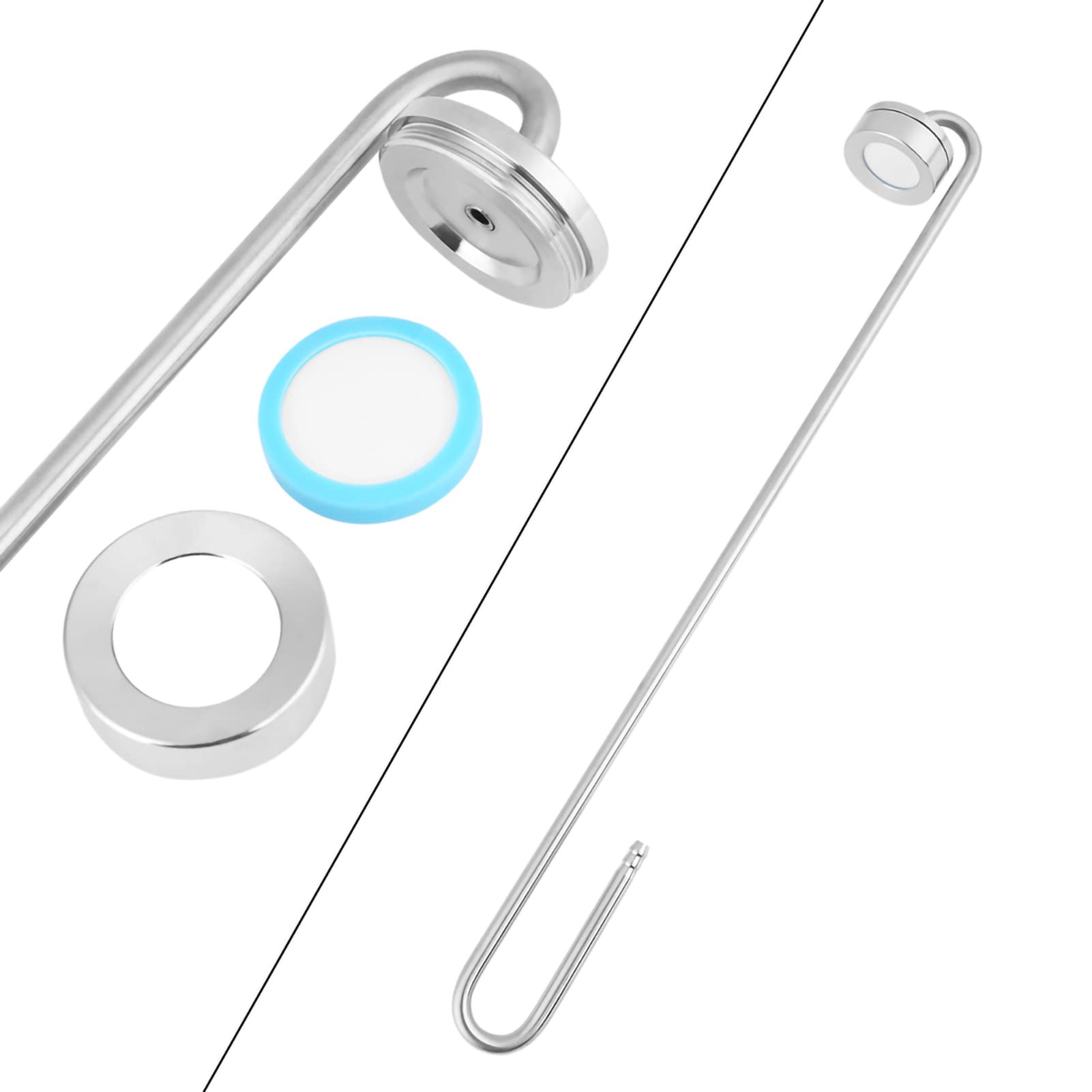 Difusor Refinador de Dióxido de Carbono, Difusor de Dióxido de Carbono de Acero Inoxidable, Atomizador, Accesorios de Suministro de Acuario para Plantas de Acuario, Pecera (L