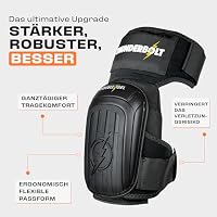 Thunderbolt® Knieschoner Professioneller Knieschützer mit komfortablem Gelkissen Knieschoner Fliesenleger, Bau, Bodenbeläge, Gartenarbeiten mit starken rutschfesten Gurten – Ansicht 3