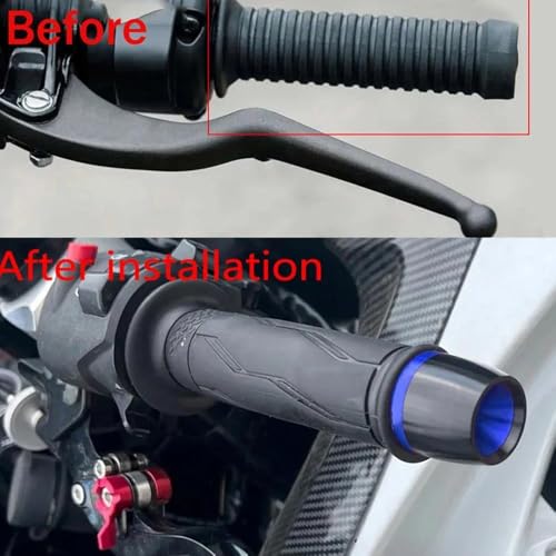 Extrémités poignées guidon moto de haute précision grises