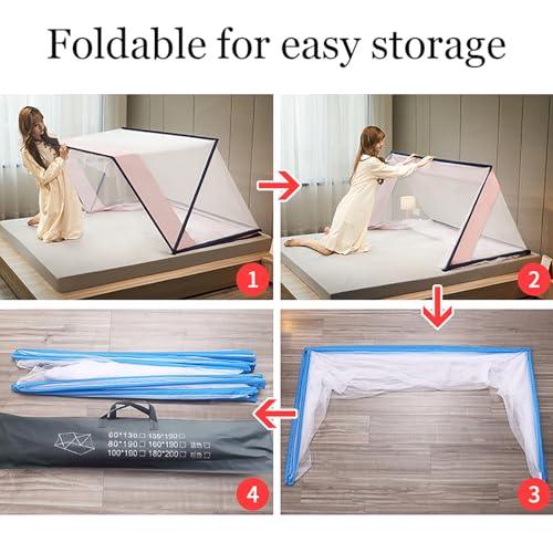 Tente de lit portable et moustiquaire aérée pour nuits d'été - 7