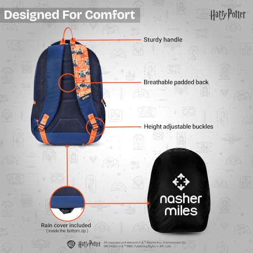 Image of Nasher Miles x Harry Potter Backpack | Polyester Laptop Backpack 35L | Ideal for School, College, Office & Travel | Men, Women, Boys, Girls