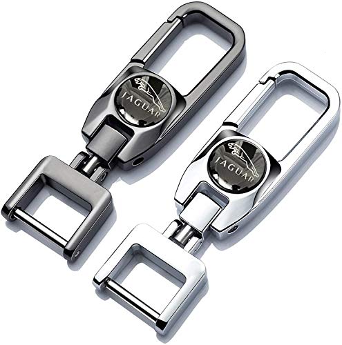 Danlu Auto 2 Pack Keychains for Jaguar Car Logo Emblem Key Chain for Jaguar Car keychain Fit All Car (for Jaguar) For Jagu-ar 7.82.20.3cm