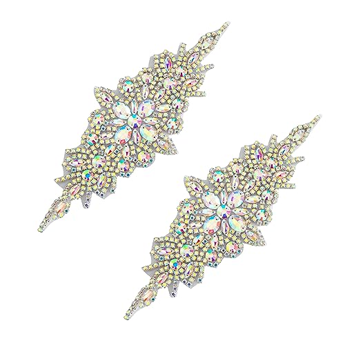 Pardecor Crystal Belt Wedding Rhinestone Applique Glitter Dress Belts Beaded Bridal Sash Wedding Belt Bridal Belt…