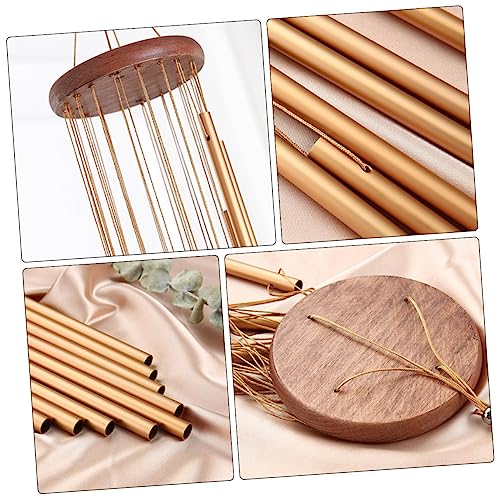 Carillon éolien en tube pour terrasse et jardin, accessoire déco suspendue extérieur - 6