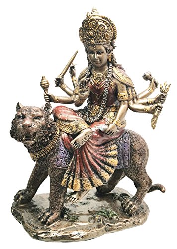 Ebros Hindu Goddess Devi Invincible Durga The Mahashakti Riding On Tiger Statue Eastern...